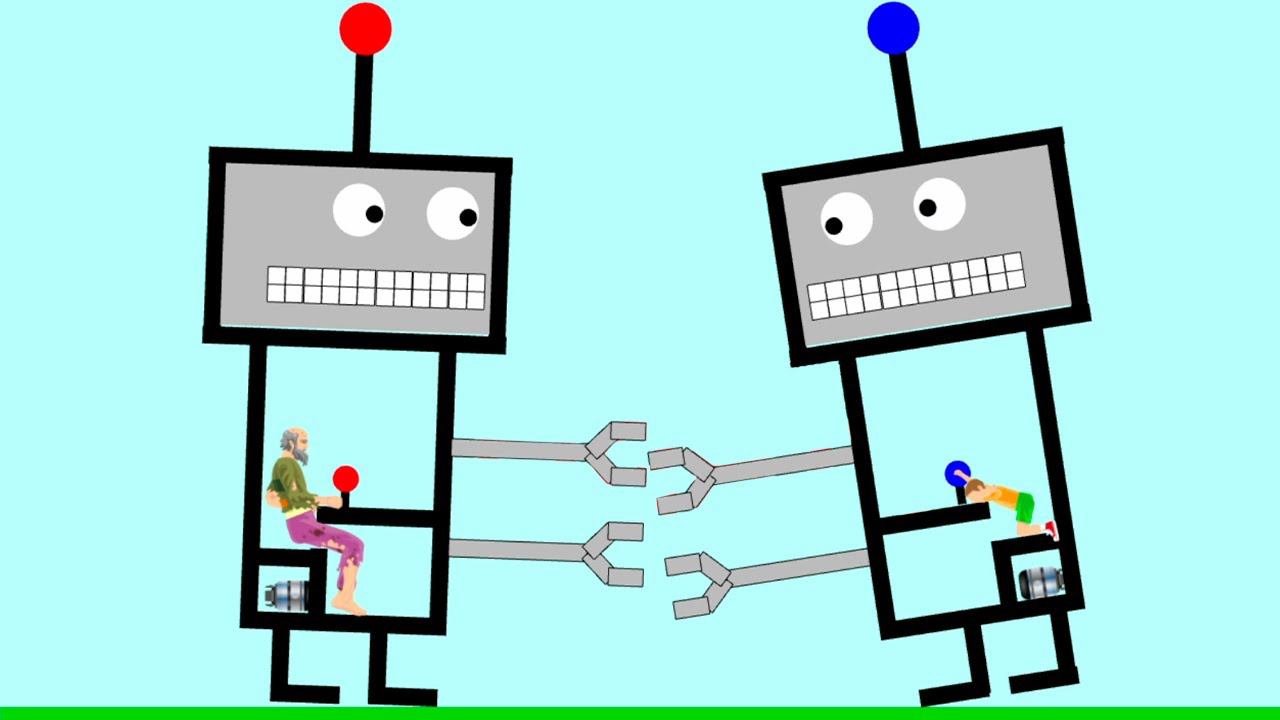 ХЭППИ РОБОТЫ! ► Happy Wheels #334 Хэппи Вилс