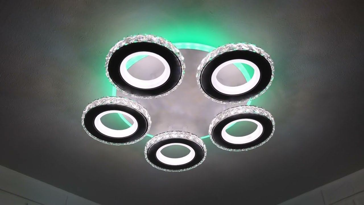 Светильник потолочный, люстра потолочная Флемоссо 5+TL RGB, Schaffner. Цвет белый смотреть онлайн
