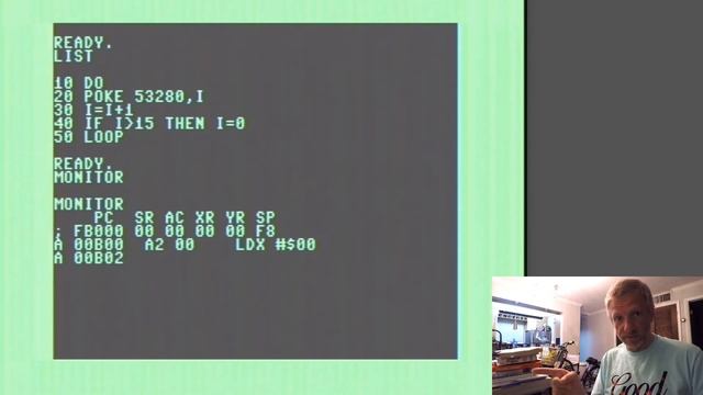 Creating Flashing Border Colors on the Commodore 128 in Machine Language смотреть онлайн