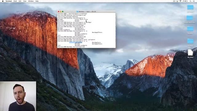 Using Git with Terminal Pt 2 Add gitignore смотреть онлайн