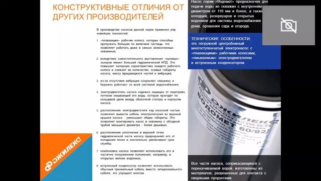 Погружной насос Джилекс Водомет Проф 2 смотреть онлайн