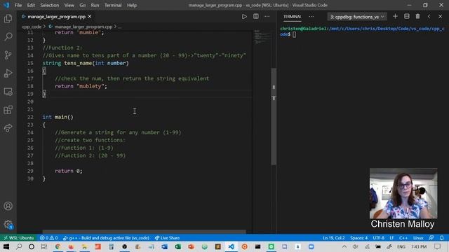 Large Programs: Function Stubs, designing multiple functions смотреть онлайн