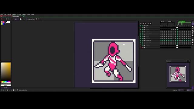Pixelart ROGUE Animation Timelapse #2 [Jump/Slash] (SEPTEMBIT 2021 Challenge) смотреть онлайн