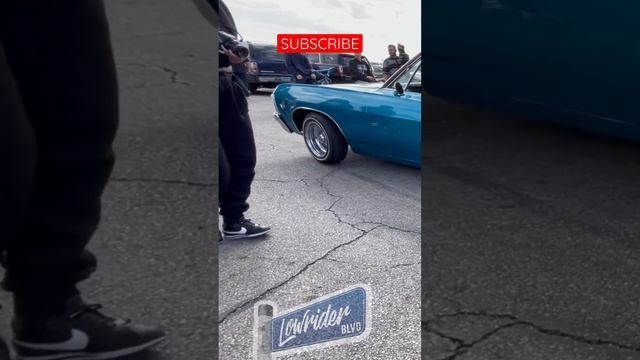 1967 Impala Riding Low! ? #chevy #impala #lowrider #hydraulics (Lowrider Blvd)