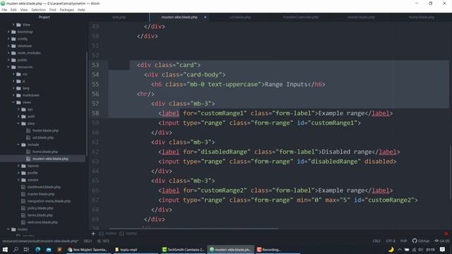 LARAVEL 8 MÜŞTERİ FORMU HAZIRLAMA смотреть онлайн