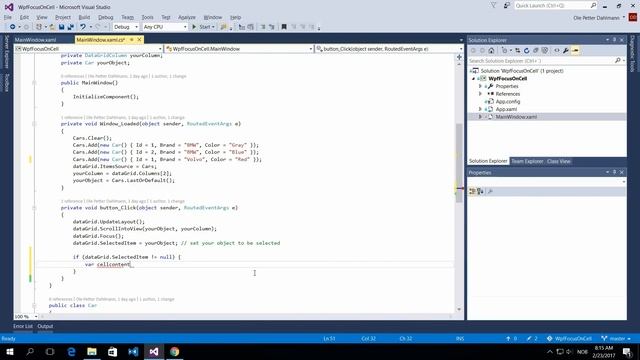WPF datagrid focus on cell смотреть онлайн