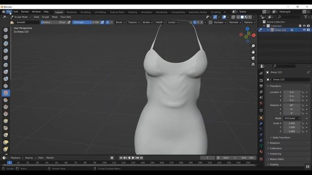 Create custom morph's for clothing with Blender for Daz3d смотреть онлайн