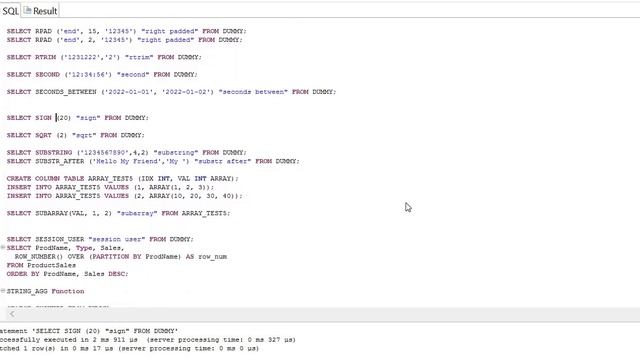 SAP HANA SQL Function | Important SQL Function used in SAP HANA | SQL Function starts with R and S смотреть онлайн