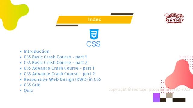Index of the Web Development course | Red Tiger Programmers смотреть онлайн