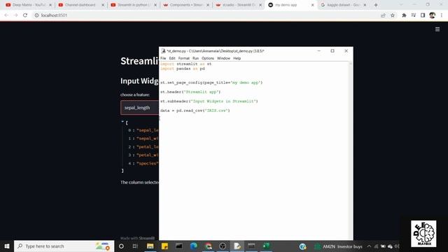 Streamlit in python | Part-6 | Tamil | Input widget elements | Deep Matrix | Data Science смотреть онлайн