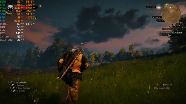 The Witcher 3: Wild Hunt Next-Gen [DX11 Ultra+] - Gameplay Benchmark on RX 6600 + R5 3600 смотреть онлайн