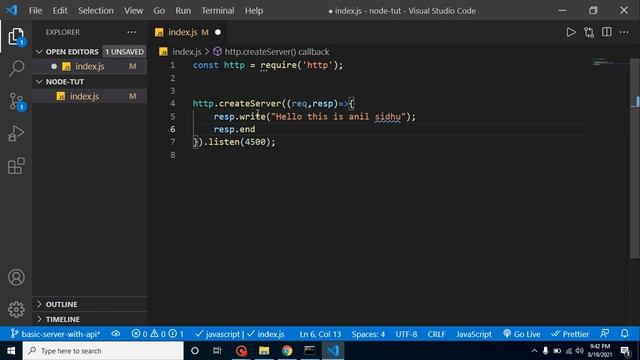 Node JS in Hindi #7 Create Server смотреть онлайн