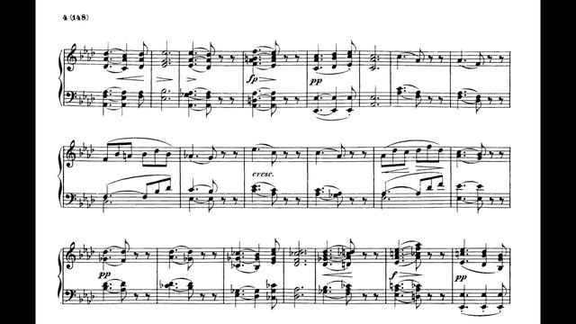 Schubert - Allegretto in C minor, D.915 - with score смотреть онлайн