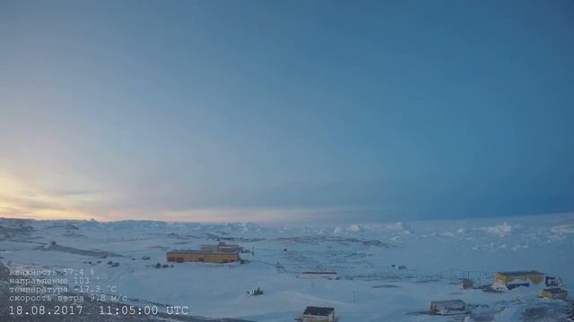 Антарктида ст. Прогресс 2017.08 Timelapse смотреть онлайн