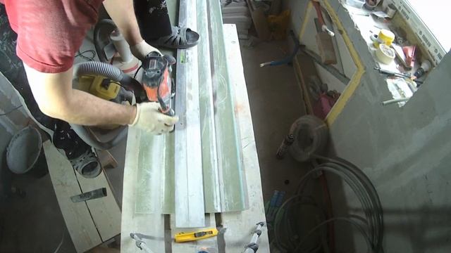 Потолок из гипсокартона на кухне + штукатурка потолка. # 16.