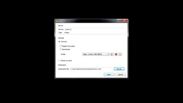 How to Capture Desktop Screen using VLC Media Player Video смотреть онлайн