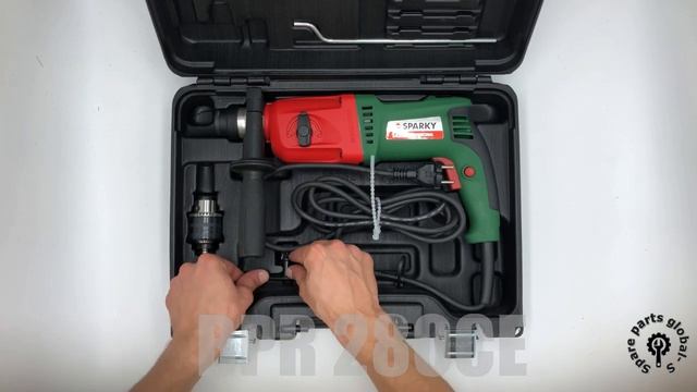 распаковка перфоратора Sparky BPR 280CE смотреть онлайн