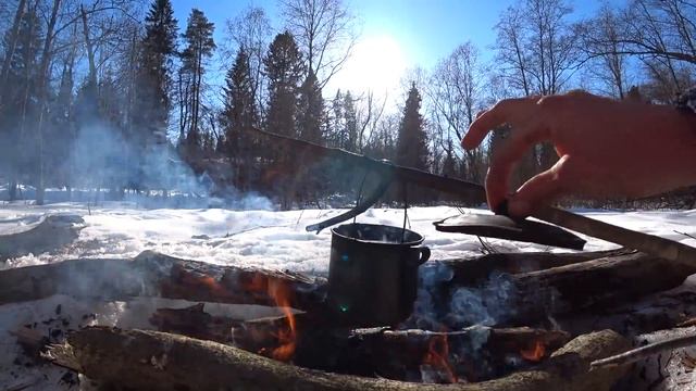 На лыжах по насту. Моё минимальное снаряжение для похода с ночёвкой. смотреть онлайн