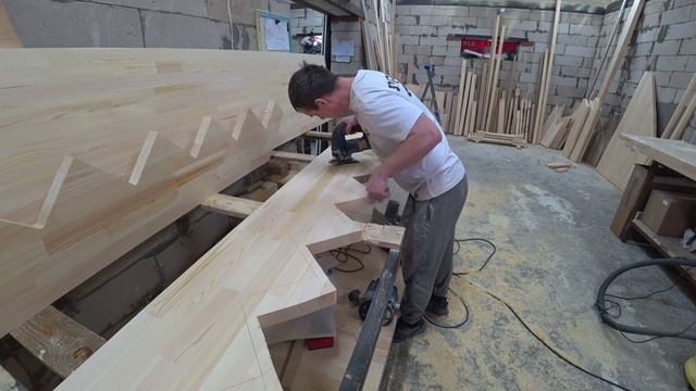 Изготовление лестницы и подготовка к отправке. смотреть онлайн