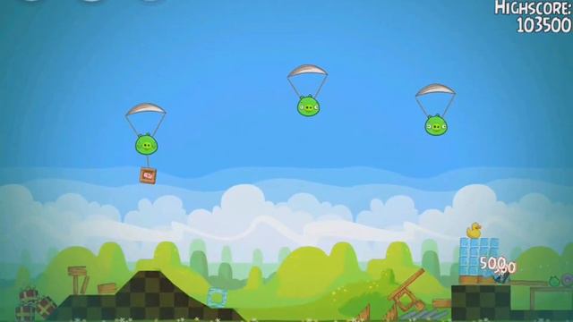 Angry Birds Seasons The Pig Days 1-5 | Lefthanders Day | 3 Star Walkthrough смотреть онлайн