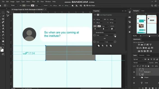 How to Design Chat app UI in Adobe Photoshop. смотреть онлайн