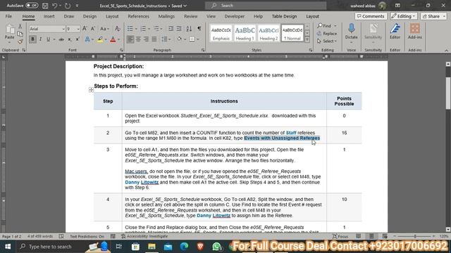Excel_5E_Sports_Schedule | Excel 5E Sports Schedule | Solution of My IT LAB смотреть онлайн