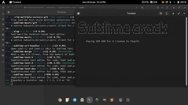 Crack Sublime Text 4 - 4134 & Sublime Merge 2074 - LINUX