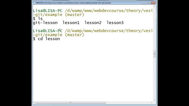 1. Version control: getting started with git - tab key suggestions смотреть онлайн