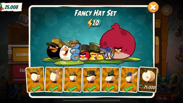 Angry birds 2 - spending 50,000 black pearl to buy two legendary hat ;))) смотреть онлайн
