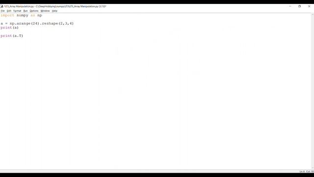 NumPy LT3: Array Manipulation Part 1 смотреть онлайн