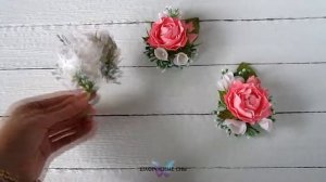 Бутоньерка из фоамирана DIY Своими руками Обзор