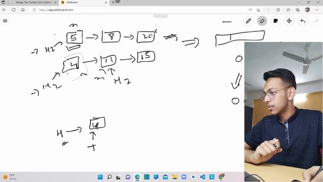 Merge 2 Sorted Linked List || InterviewBit || Leetcode смотреть онлайн