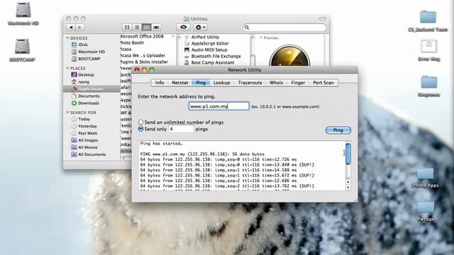 Ping and IP Config in Mac смотреть онлайн