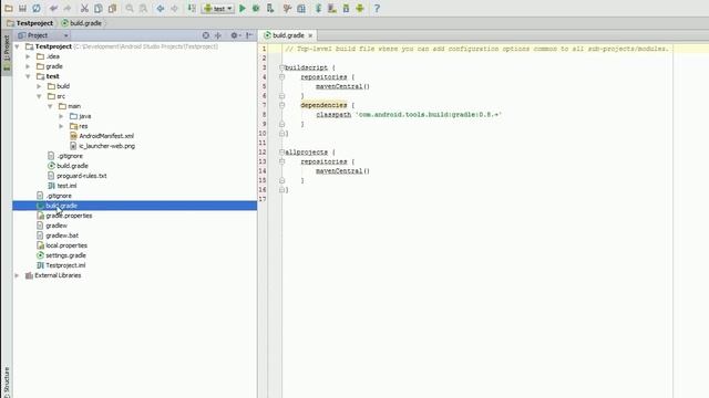 Android Studio Tutorials || Setting up a project and Gradle смотреть онлайн