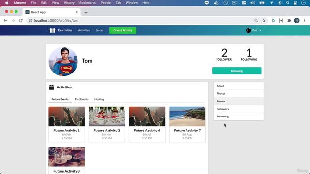 247 - Adding a user profile activities component challenge смотреть онлайн