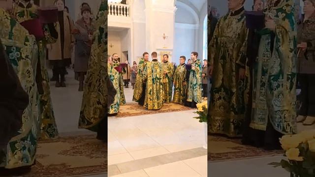 16 апреля 2022 г.предпраздничная служба в соборе на Суворововском проспекте. смотреть онлайн