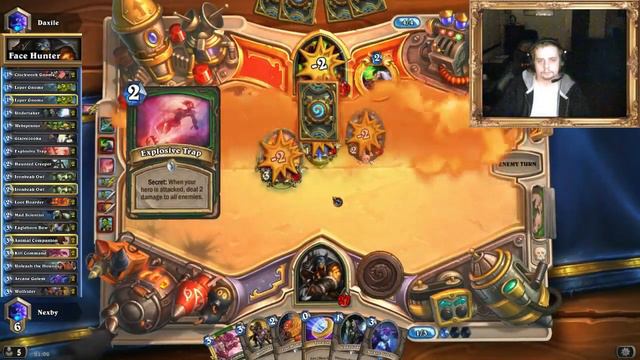Hearthstone deck, Face hunter! Ridiculous game against a zoolock warlock! Tips! Strategy! Guide! смотреть онлайн