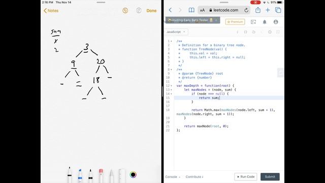 Maximum Depth of Binary Tree | LeetCode 104 | Google Coding Interview Tutorial смотреть онлайн