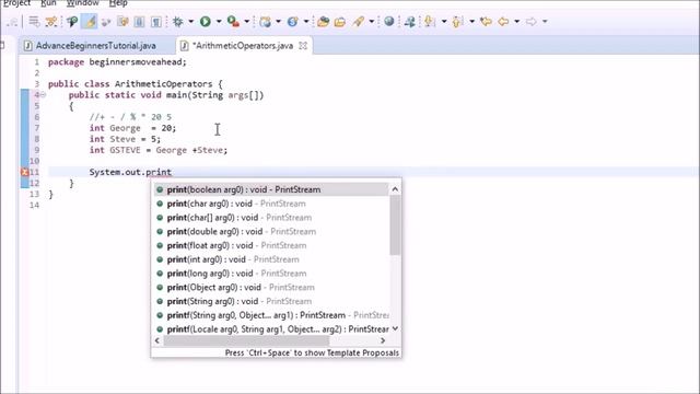 Arithmetic Operator in Java 008 | How to write Java code with eclipse IDE for complete novice смотреть онлайн