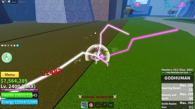 『GodHuman』Bounty Hunt | Blox Fruits | ROBLOX смотреть онлайн