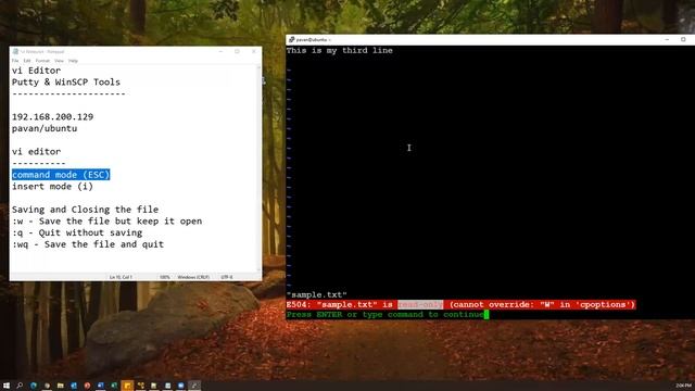 Part 15 - Unix/Linux for Testers | vi Editor | Putty & WinSCP смотреть онлайн