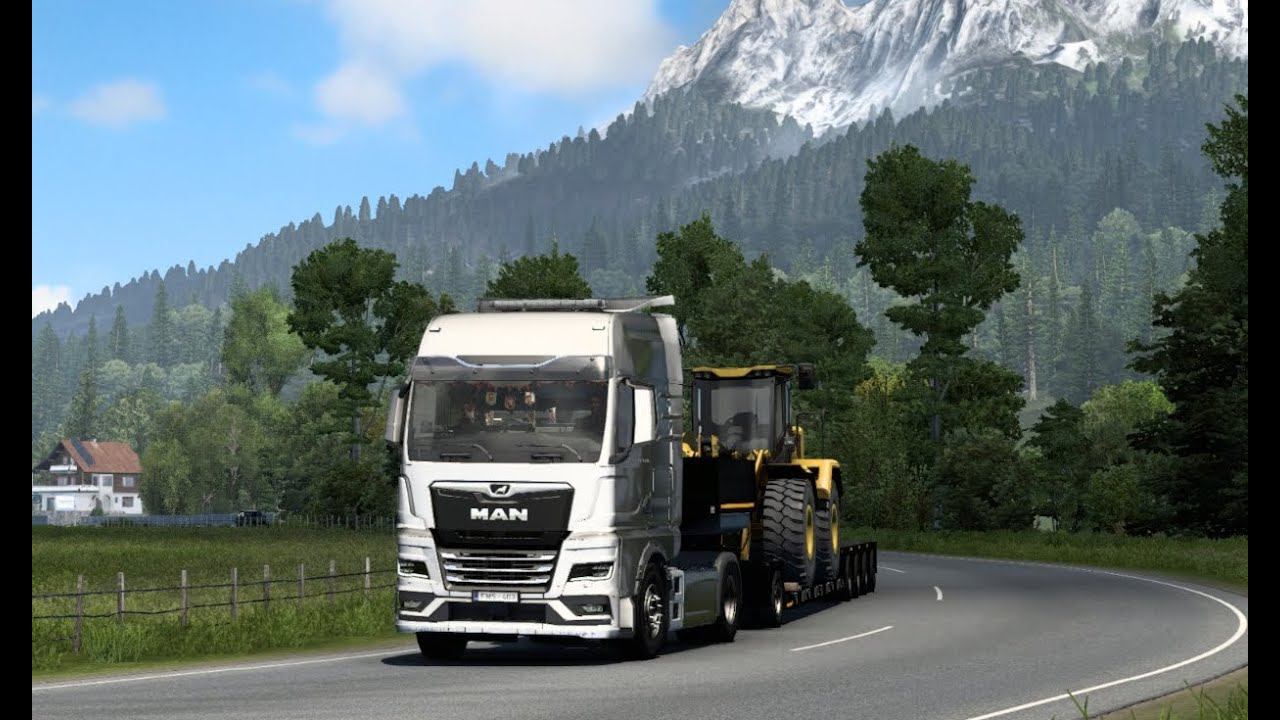 [ETS 2] MAN TGX 2022 Heavy Hauling on Alps смотреть онлайн