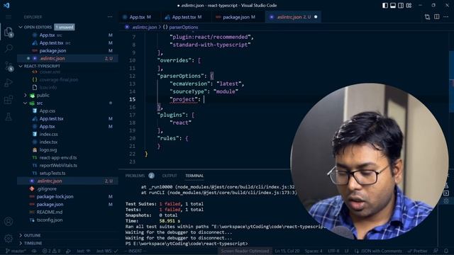 React Course - Ep 1 - Setup TypeScript, React, Jest, EsLint, Husky смотреть онлайн