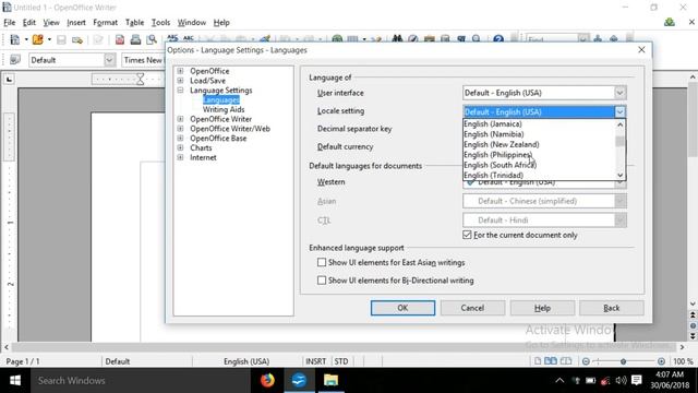 Open Office Writer Set Language смотреть онлайн