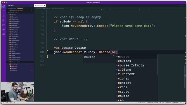 Add a course controller in golang смотреть онлайн