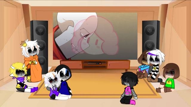 Altertale reacts to Sans, Gaster & Papyrus vs Bete Noire | Glitchtale Fight scene смотреть онлайн