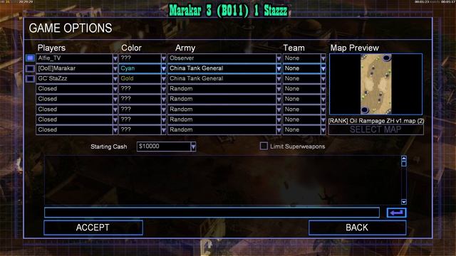 C&C Generals Zero Hour 235$ Stealth v Tank Tournament Quarterfinal - Marakar vs StaZzz смотреть онлайн