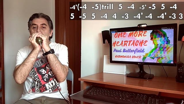 ONE MORE HEARTACHE - PAUL BUTTERFIELD - HARMONICA COVER WITH TAB смотреть онлайн
