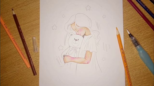 РИСУЮ АКВАРЕЛЬНЫМИ КАРАНДАШАМИ :0 | ФРЕЯ смотреть онлайн