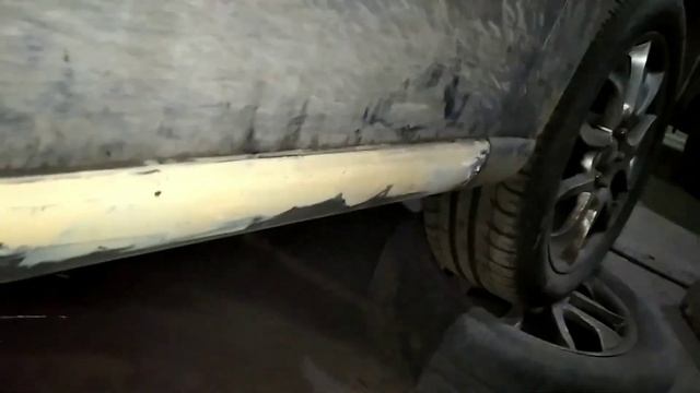 subaru outback завершены работы по замене заднего стакана, брызговика, порога, арки #автош_гараж смотреть онлайн